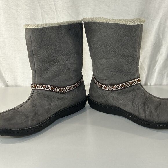 KEEN Womens Galena Mid Winter Boots Gray Size 9 Fur Lined - Picture 3 of 7